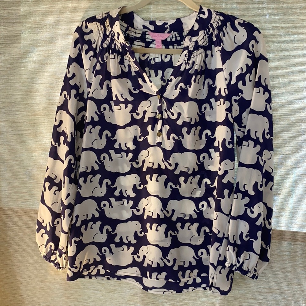 Lilly Pulitzer Elsa Silk Top